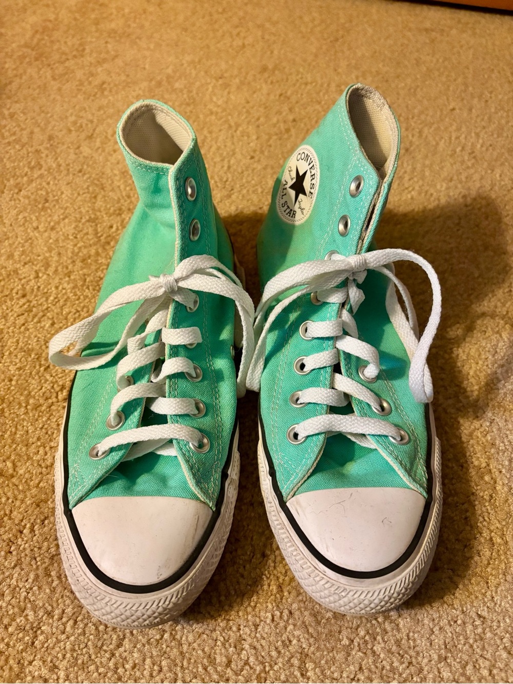 Converse unisex High-Top Sneakers in Mint Green